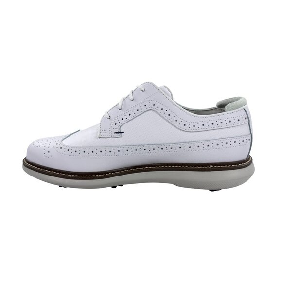 FootJoy Traditions Mens Wingtip Golf Shoes Size 9 M White 57910 NEW - Picture 2 of 7